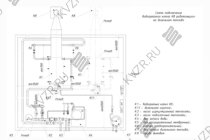 Схема подключения и монтажа водогрейного промышленного котла 2.5 МВт на дизеле